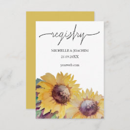 Cartão De Informações Arte Rústica De Girassol