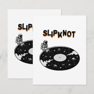 Cartão De Informações arte visual escorregadia