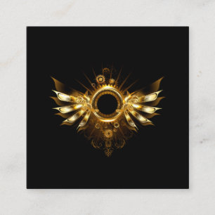 Cartão De Informações Asas Steampunk