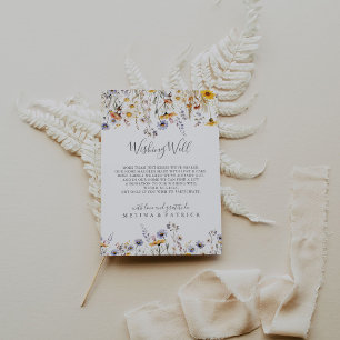 Cartão De Informações Autumn Sunshine Wildflower Weddflower Wishing Good