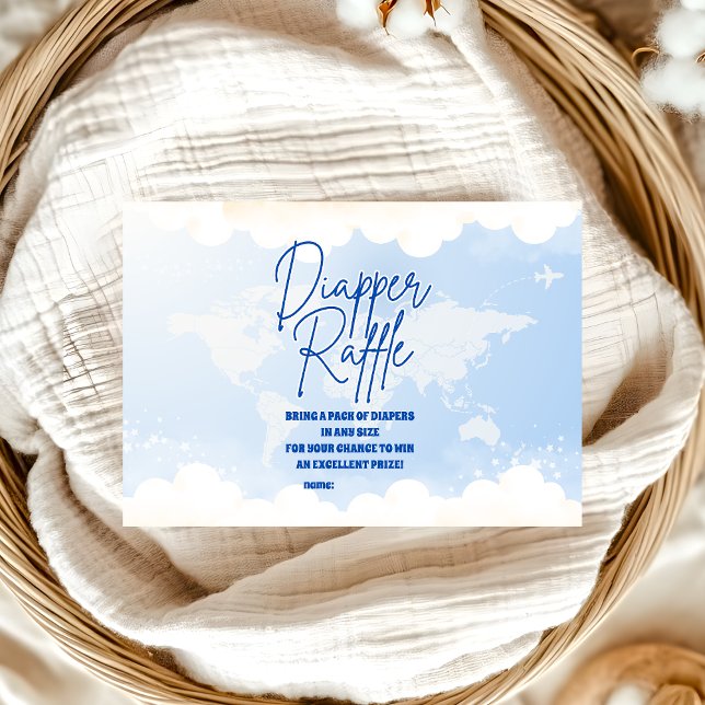 Cartão De Informações Aventura Aguarda Fralda Neutra Do Gênero Raffle (Criador carregado)