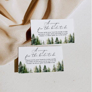 Cartão De Informações Aventura aguarda receita rústica para a noiva