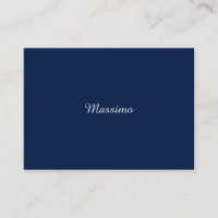 Azul Escuro Elegante Casual Nome Próprio Manuscrit