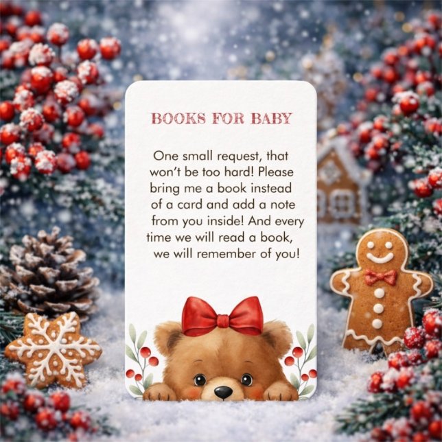 Cartão De Informações Baby Bear And Rowan Berries Books For Baby  (Baby Bear And Rowan Berries Books For Baby Enclosure Card)
