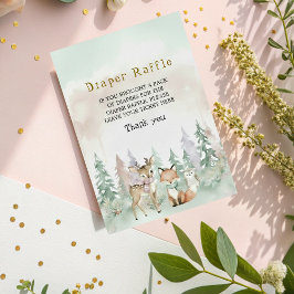 Cartão De Informações Baby It's Cold Outside Diaper Raffle Baby Shower