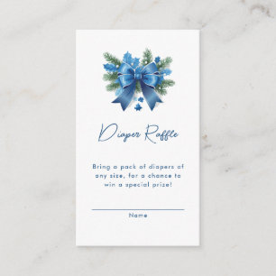 Cartão De Informações Baby It's Fold Outside Winter Chá de fraldas Enclo