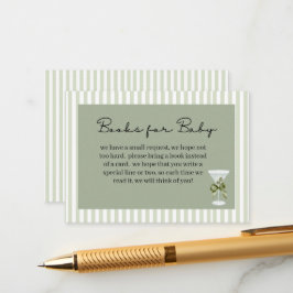 Cartão De Informações Baby Martini 'tini-one' Books for Baby