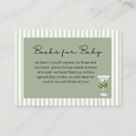 Cartão De Informações Baby Martini 'tini-one' Books for Baby