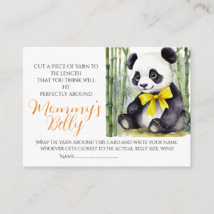 Cartão De Informações Baby Panda Baby Bump Jogo Adivinha Mãe Tamanho
