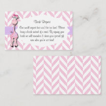 Baby Pink Giraffe Baby Boy Pedido de Livro de Chás