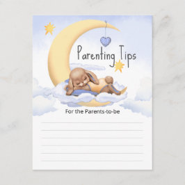 Cartão De Informações Baby shower Enclosure Cards Parenting Tips.