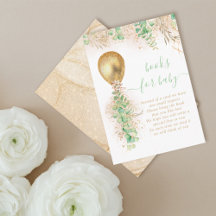 Balão Eucalyptus Dourado Glitter Book Para Bebê