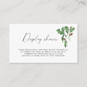 Cartão De Informações Balas de ramificação - chá de exibição