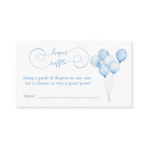 Balões de Fralda de Pastel Azul