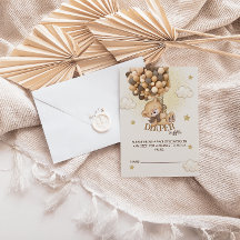 Balões de urso beige fralda castanha