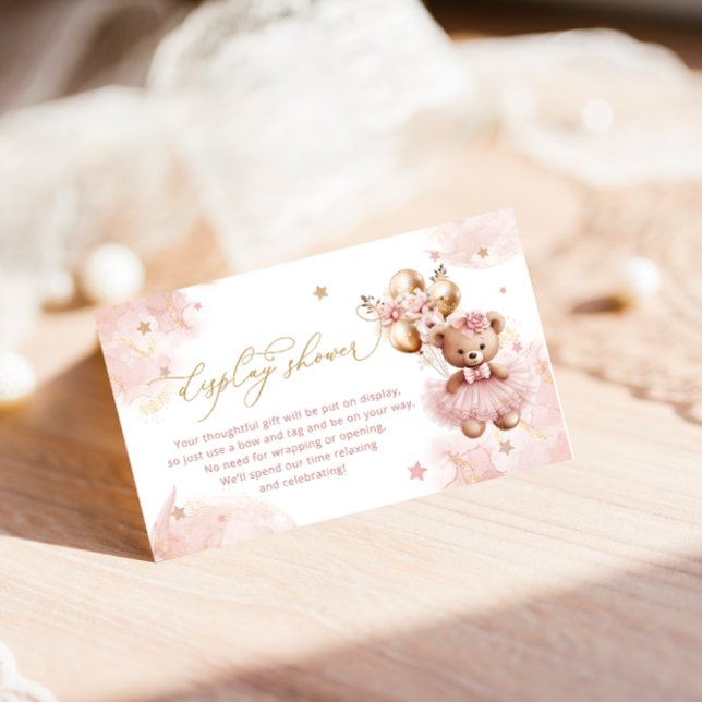 Cartão De Informações Balões de Urso de Corda-Justa Chá (Criador carregado)