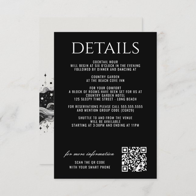 Cartão De Informações Banda Celestial (Frente/Verso)