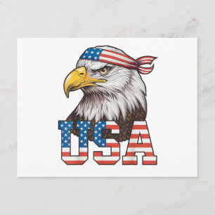 Cartão De Informações Bandeira Americana EUA Homens Mulheres Crianças Ág