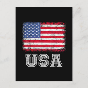 Cartão De Informações Bandeira Americana Patriótica EUA Para Homens Mulh