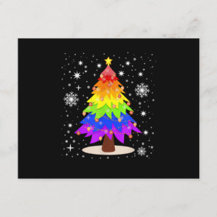 Cartão De Informações Bandeira LGBT Árvore de Natal Feliz Natal Gay LGBT