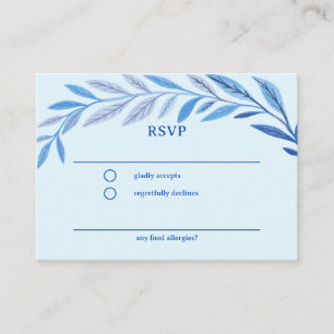Cartão De Informações Bar PERSONALIZADO Bat Mitzvah RSVP de Cores Aquáti