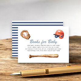 Cartão De Informações Baseball Books for Baby Card