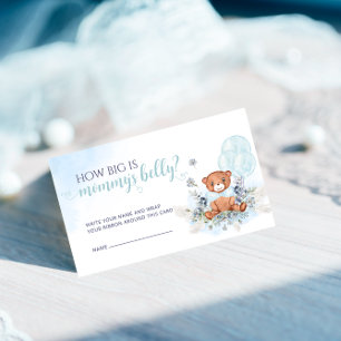 Cartão De Informações Bear Balloons Moderno Quanto Grande É O Jogo De Be