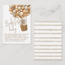 Bear Balões Modernos Chá de fraldas neutro em rela