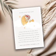 Bear Rosa Sobre Moon Girl Books para Chá de fralda