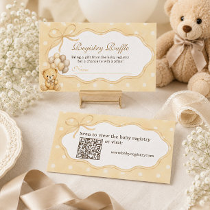 Cartão De Informações Bearly Wait Bege Bear Churrasco de Registro de Rif