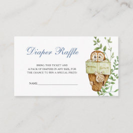 Cartão De Informações Beatrix Potter Character Fralda Raffle Chá de fral