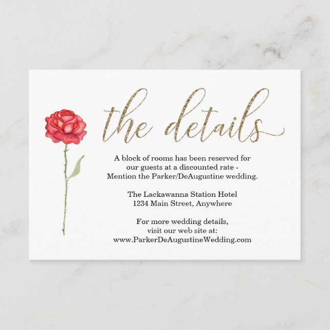 Cartão De Informações Beauty and the Beast Information Enclosure Card (Frente)