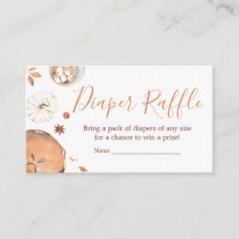 Bebê de Abóbora Pequeno Bolo Diaper Raffle