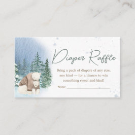 Cartão De Informações Bebê É Frio Fora da Fralda Raffle
