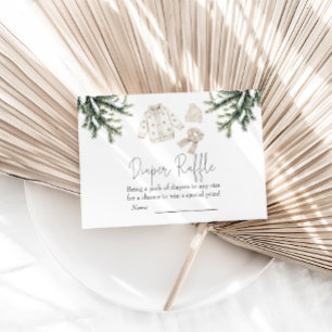 Cartão De Informações Bebê É Frio Fora da Fralda Raffle