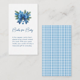 Cartão De Informações Bebê É Frio Fora do Chá de fraldas de inverno