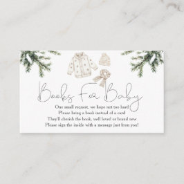 Cartão De Informações Bebê É Frio Fora do Chá de fraldas Livros para Beb