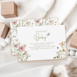 Cartão De Informações Bebê em Blogue Solicitar Chá de fraldas de Raparig