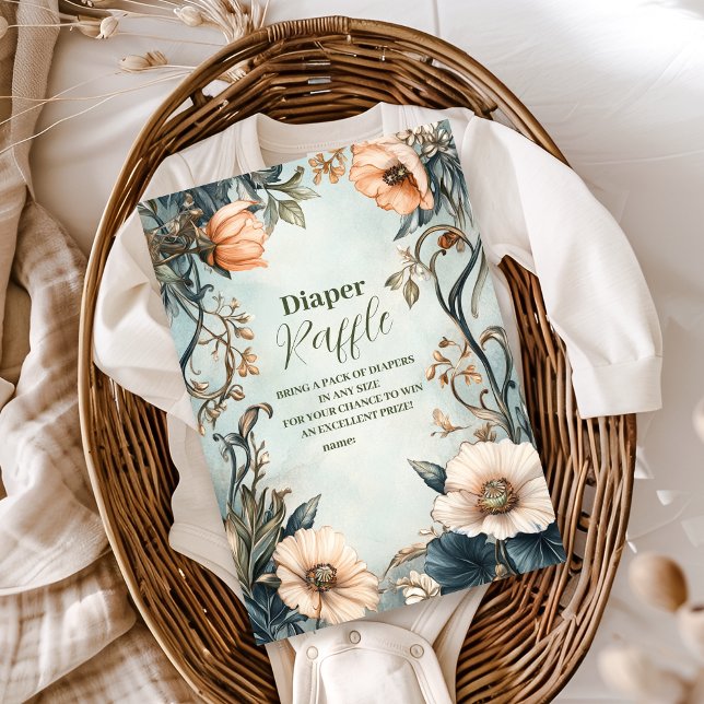 Cartão De Informações Bebê em Bloom Wildflower (Criador carregado)