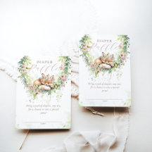 Bebê em Bloom Woodland Chá de fraldas Floral Frald