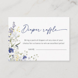 Cartão De Informações Bebê Em Fralda De Sangue Raffle Chá de fraldas