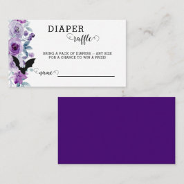 Cartão De Informações Bebê está criando carta de Raffle de Fralda de out