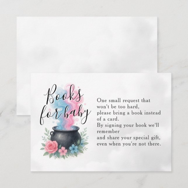 Cartão De Informações Bebê está criando livros de Halloween para bebê (Frente/Verso)