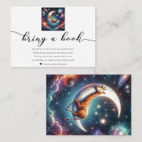 Bebê Girafa Celestial Traga um Livro Baby Shower
