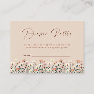 Cartão De Informações Bebê no Bloom Boho Chic Floral Party Chá