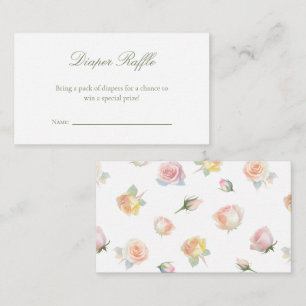Cartão De Informações Bebê no título de Fralda de Sangue Raffle
