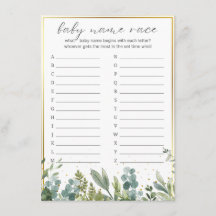 Bebê Race Bebê Jogo de Chá de fraldas