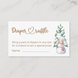 Cartão De Informações Bebê, seu Frio Fora da Fralda Raffle