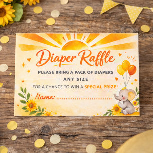 Cartão De Informações Bebê Sol Radiante Detalhe do Design