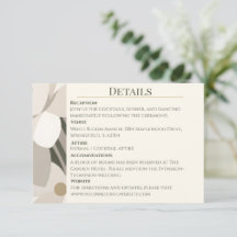Bege Neutro Abstrato Moderno Editorial Casamento